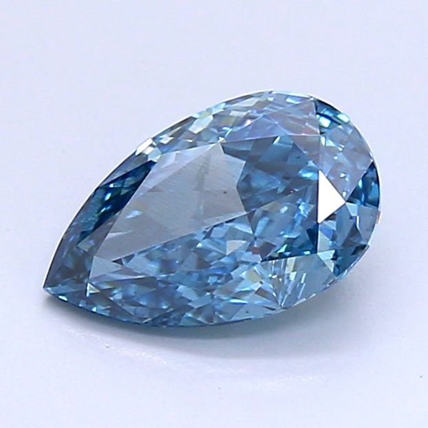 1.09 CT Fancy Vivid Blue PEAR