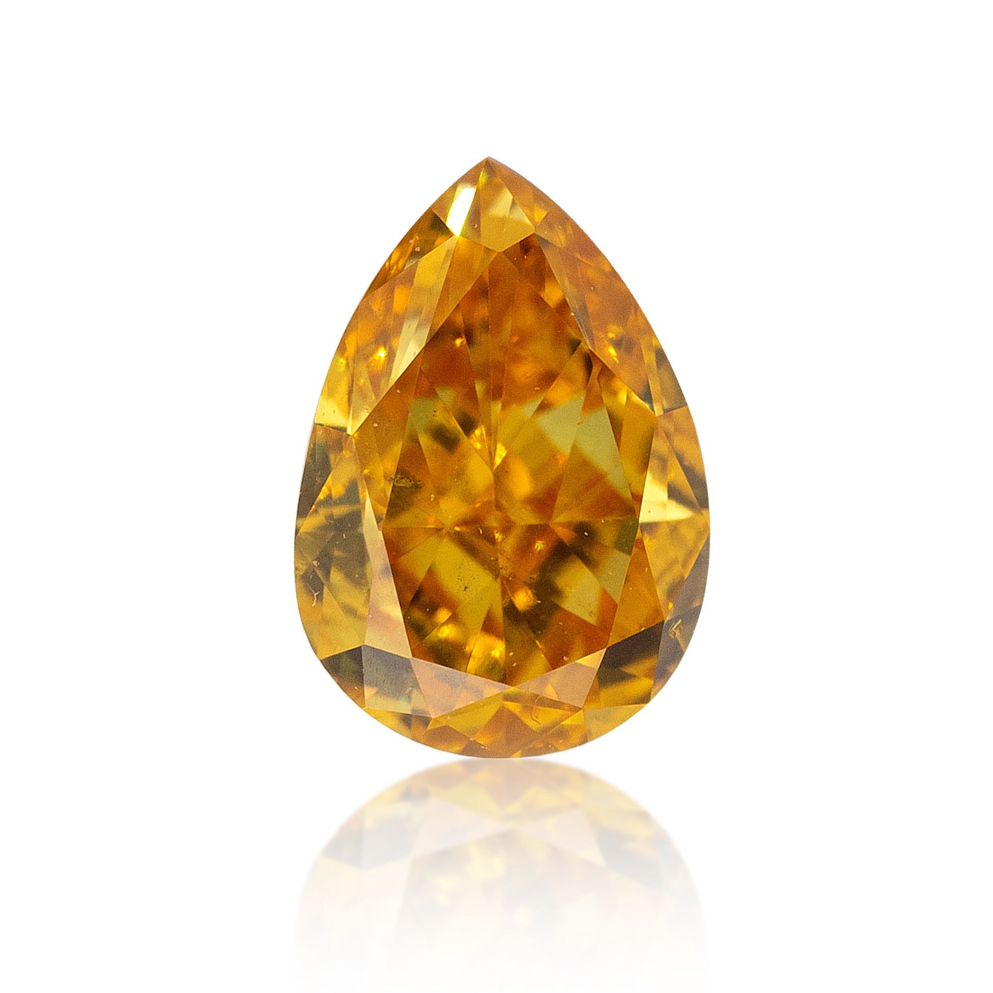 Diament 0.4 ct Fancy Vivid Orange Yellow/SI1