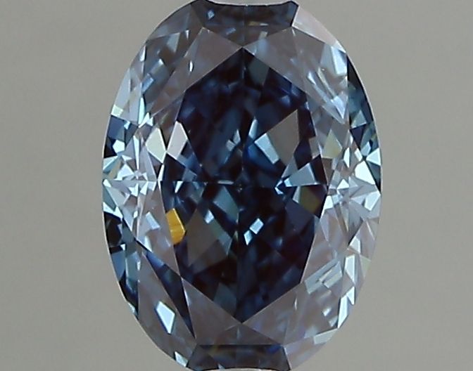 1.27 CT Fancy Vivid Blue OVAL