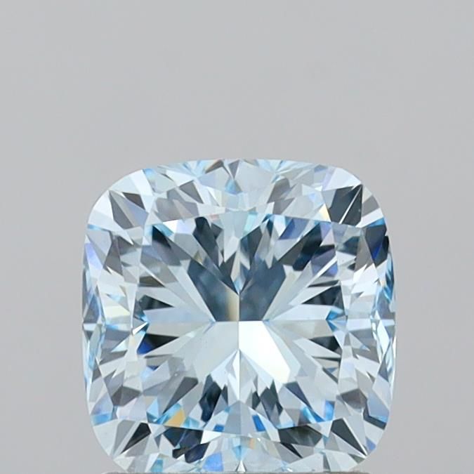 1.63 CT Fancy Intense Blue CUSHION MODIFIED