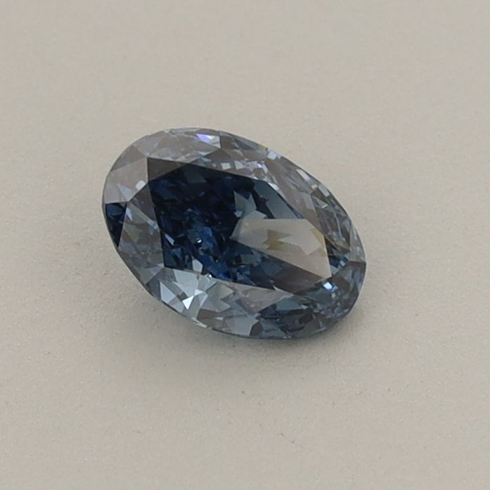 0.36 CT Fancy Vivid Blue OVAL
