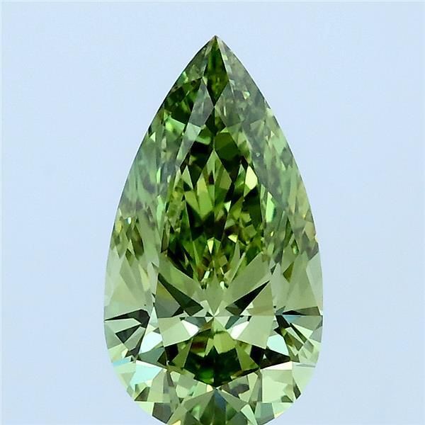 1.5 CT Fancy Vivid Green PEAR