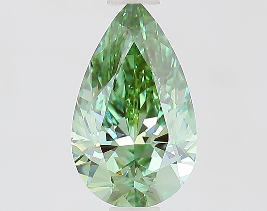 1.0 CT Fancy Vivid Green PEAR
