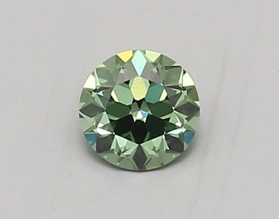 0.43 CT Fancy Vivid Green OLD EUROPEAN CUT