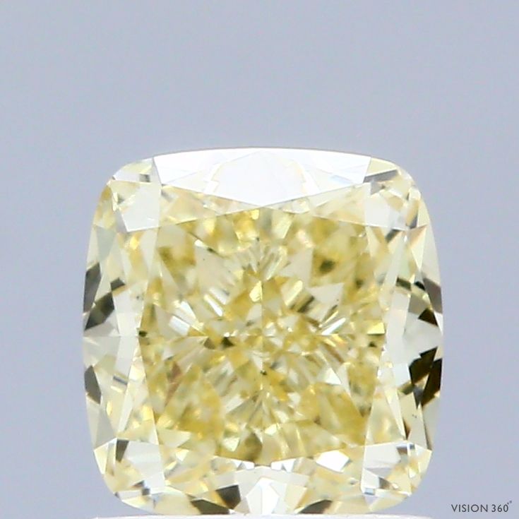 1.3 CT Fancy Intense Yellow CUSHION MODIFIED