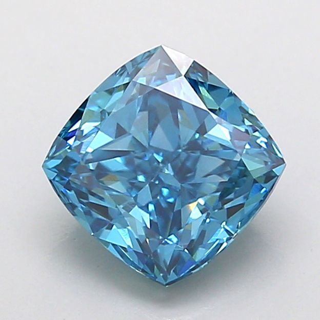 1.5 CT Fancy Vivid Blue CUSHION MODIFIED