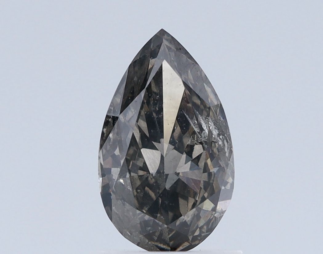 Diament 1.0 ct Fancy Dark Gray/I2