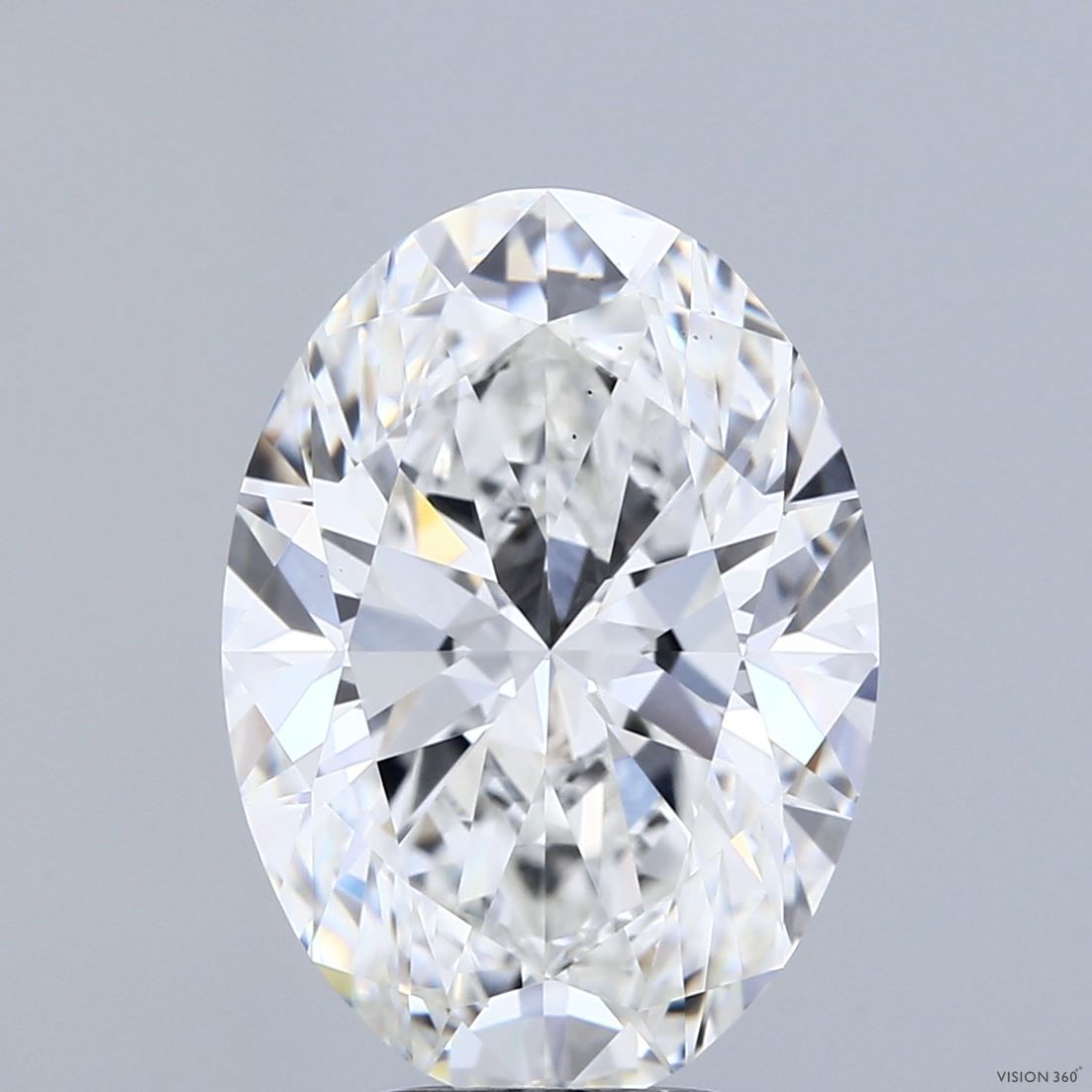 6.04 ct. oval Lab Grown Diamond front image