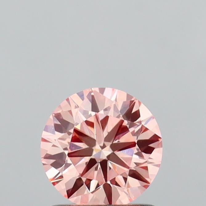 0.99 CT Fancy Intense Orangey Pink ROUND