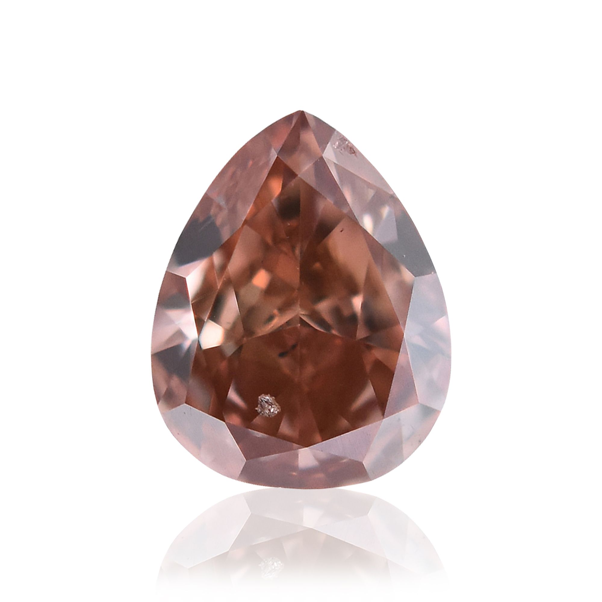 Diament 0.21 ct Fancy Deep Brownish Orangey Pink/SI1