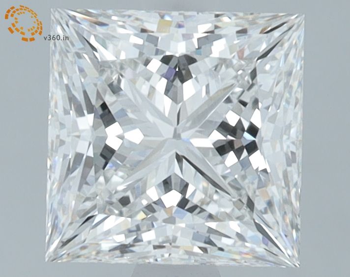 2.10 ct. princess Lab Grown Diamond front image