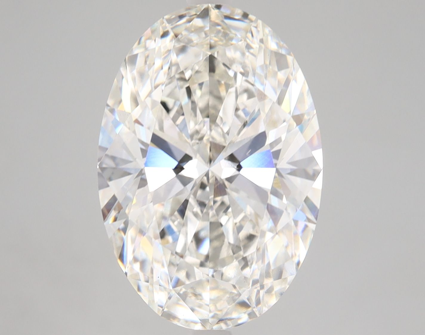6.19 ct. oval Lab Grown Diamond front image