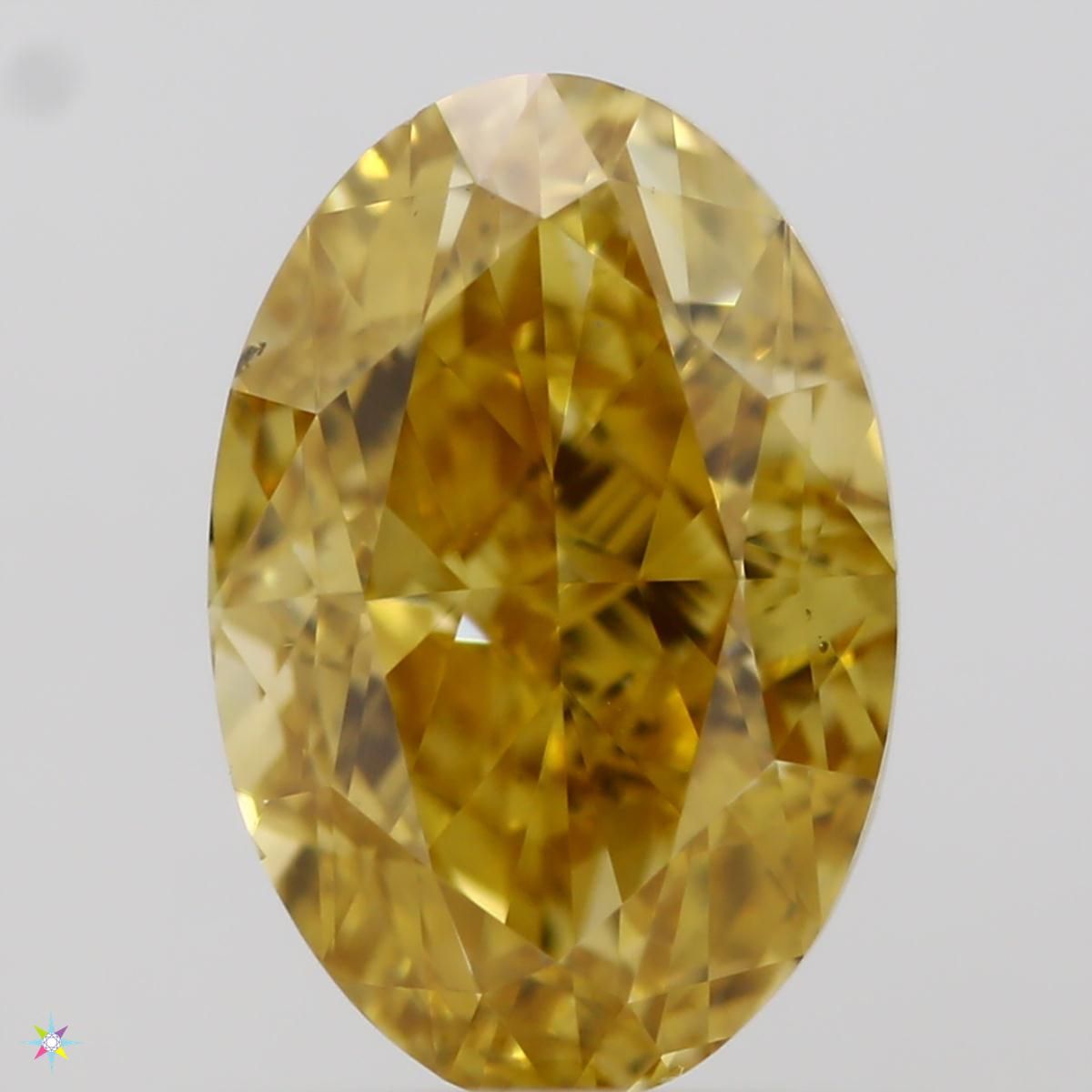 Diament 0.9 ct Fancy Intense Orangey Yellow/VS2