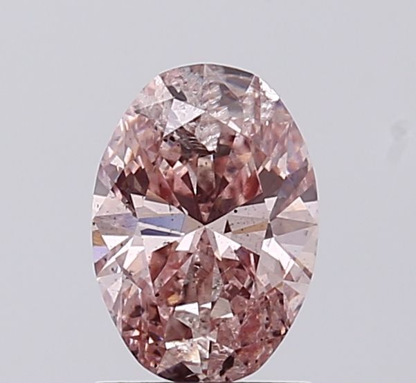 1.03 CT Fancy Intense Brownish Pink OVAL