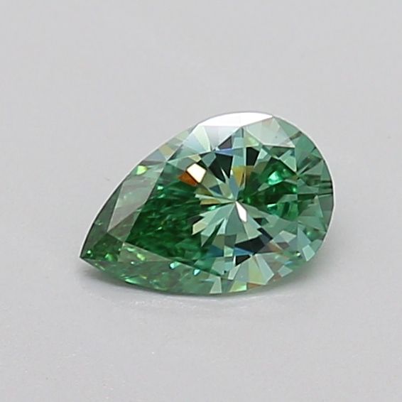 0.33 CT Fancy Vivid Green PEAR