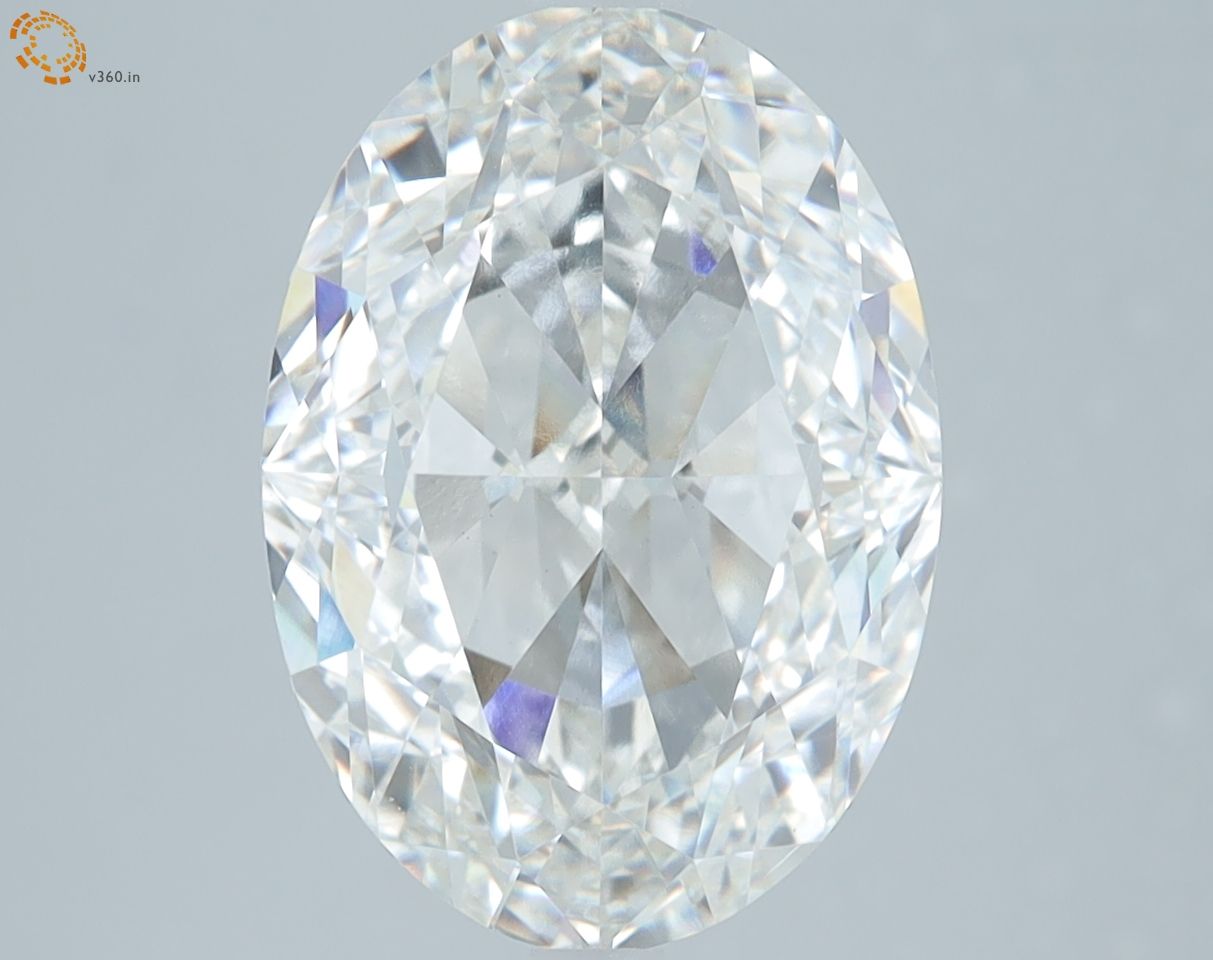 6.20 ct. oval Lab Grown Diamond front image