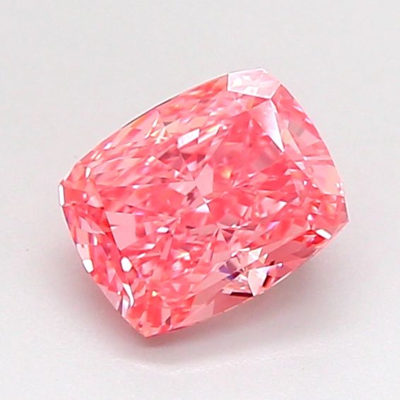 0.99 CT Fancy Vivid Pink CUSHION MODIFIED