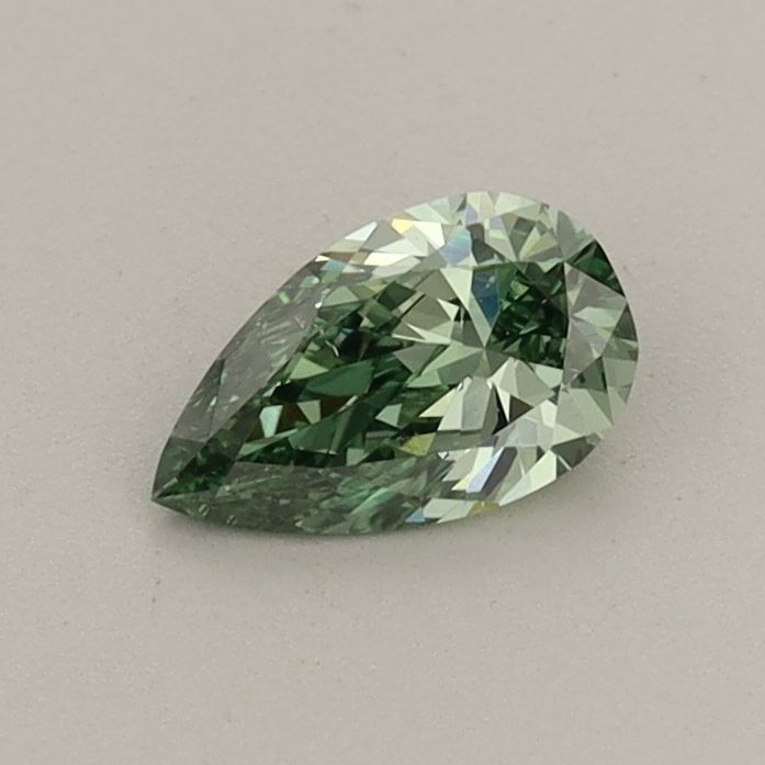0.36 CT Fancy Vivid Green PEAR