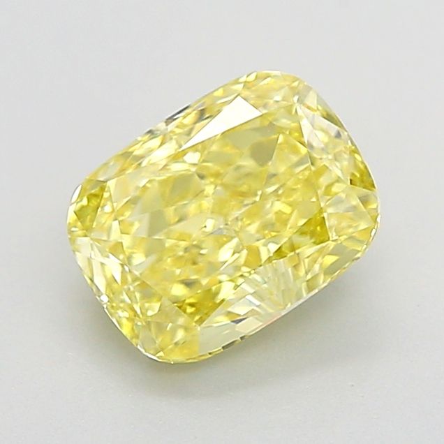 1.3 CT Fancy Intense Yellow CUSHION MODIFIED