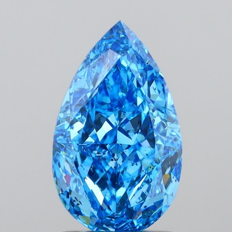 1.62 CT Fancy Vivid Blue PEAR