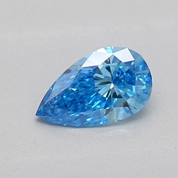0.18 CT Fancy Vivid Blue PEAR