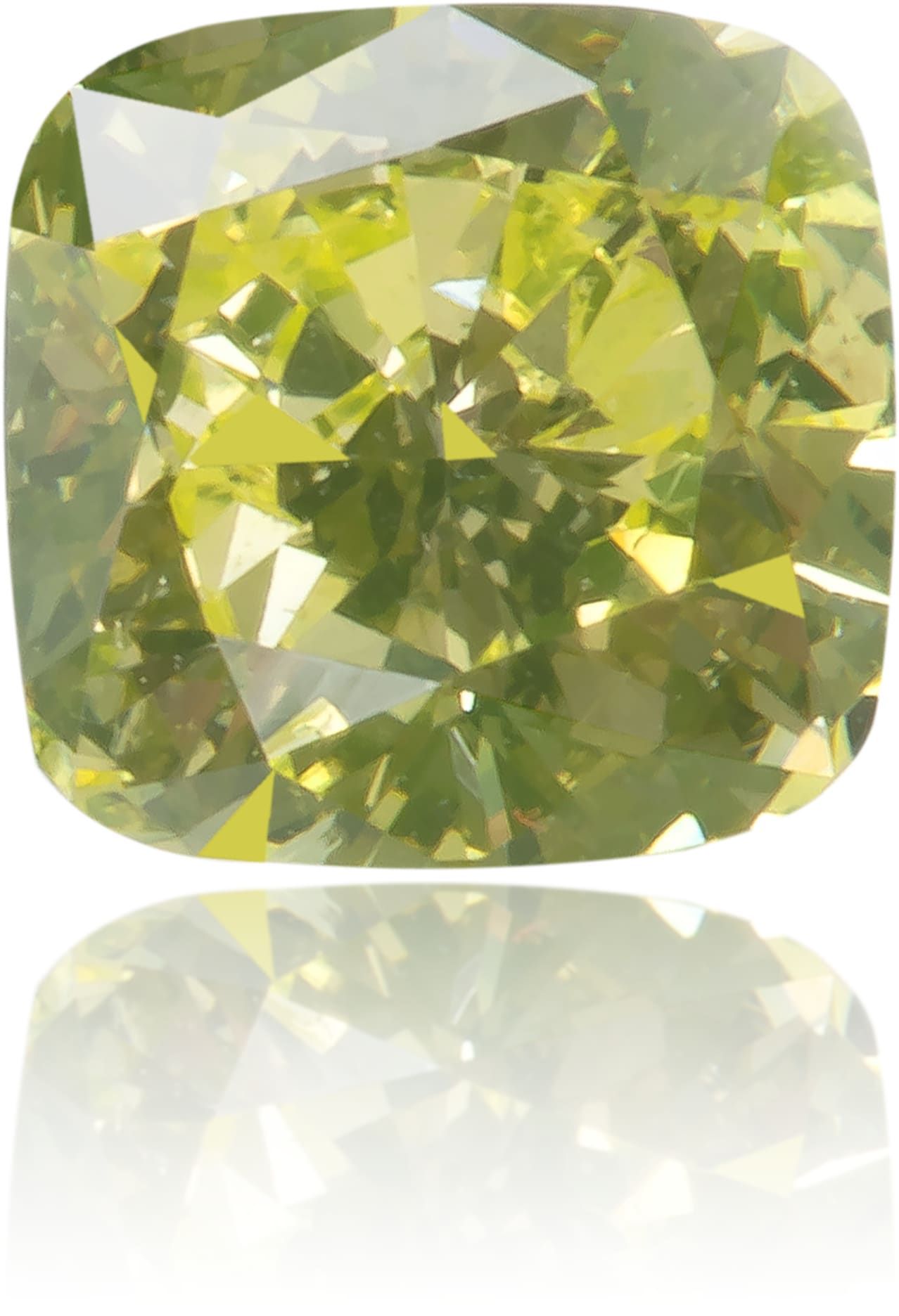 Diament 0.56 ct Fancy Intense Greenish Yellow/SI1