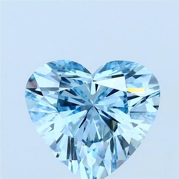 1.03 CT Fancy Vivid Blue HEART