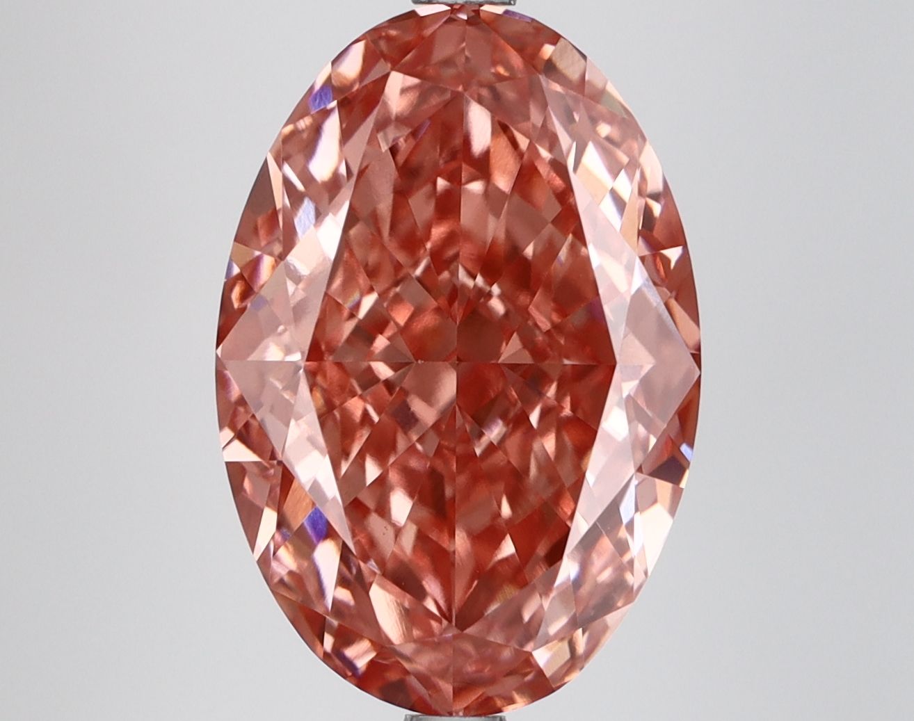 6.57 ct. oval Lab Grown Diamond front image