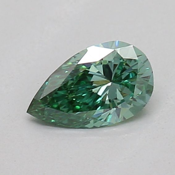 0.22 CT Fancy Vivid Green PEAR