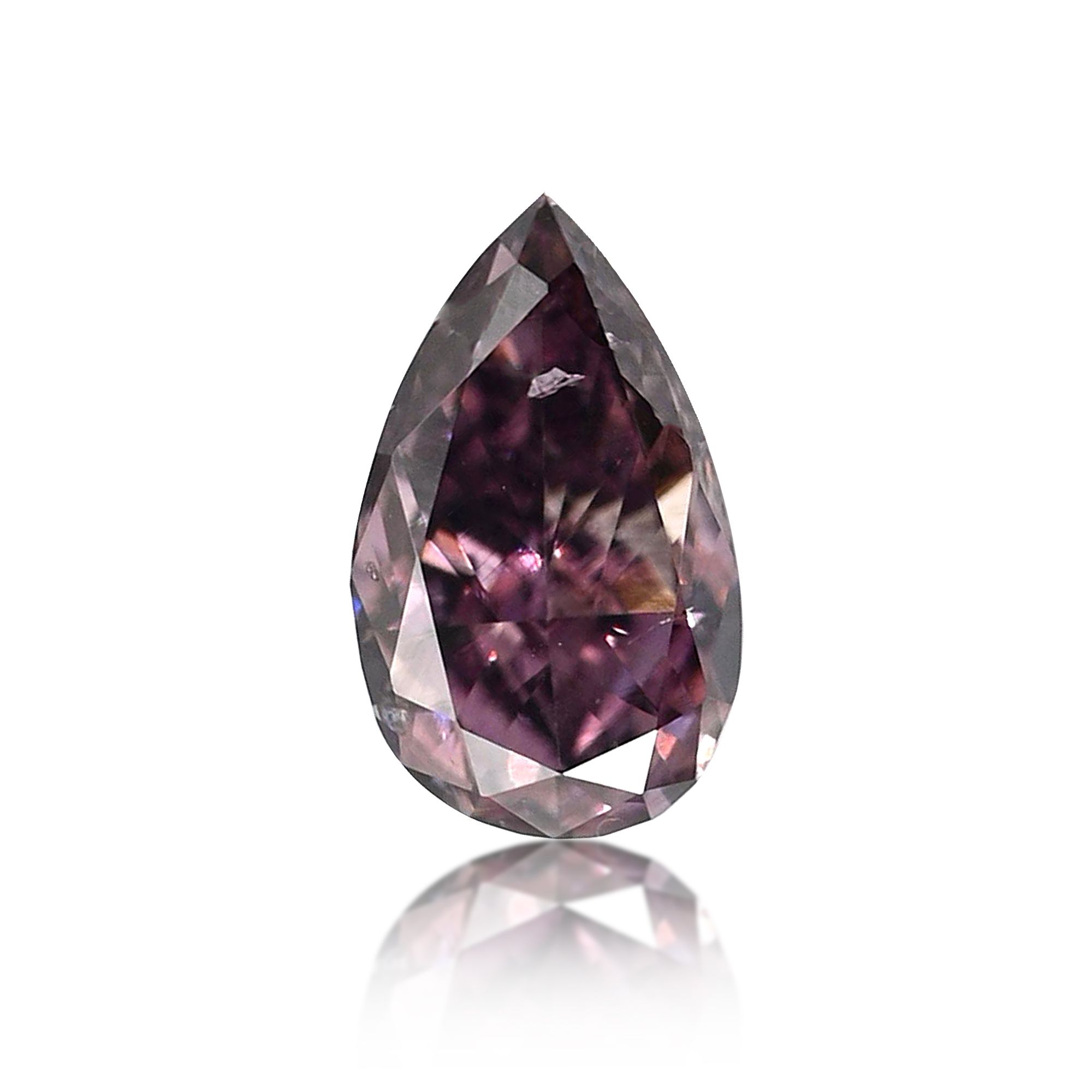 Diament 0.13 ct Fancy Dark Brown Pink/