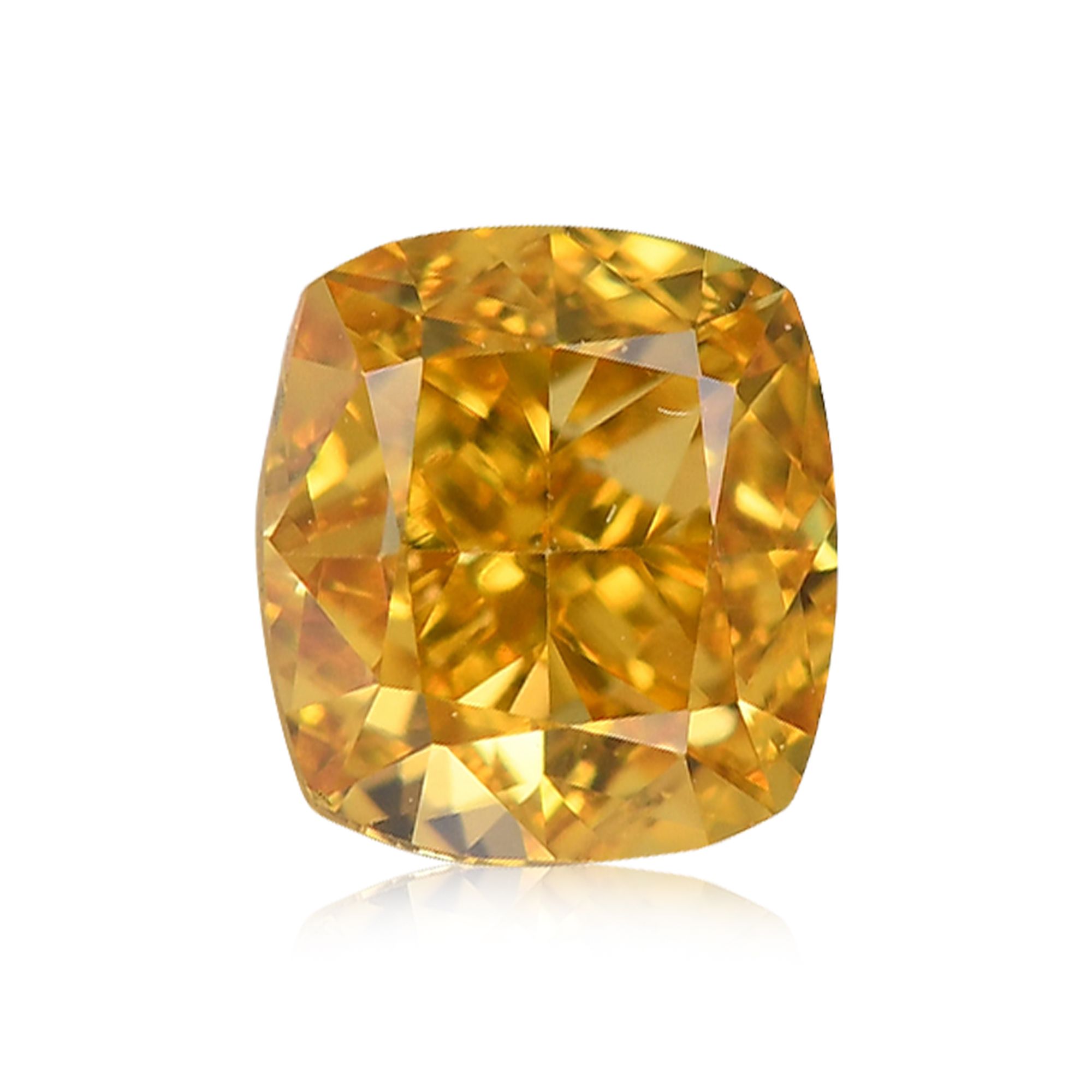 Diament 0.37 ct Fancy Vivid Orange Yellow/VS2