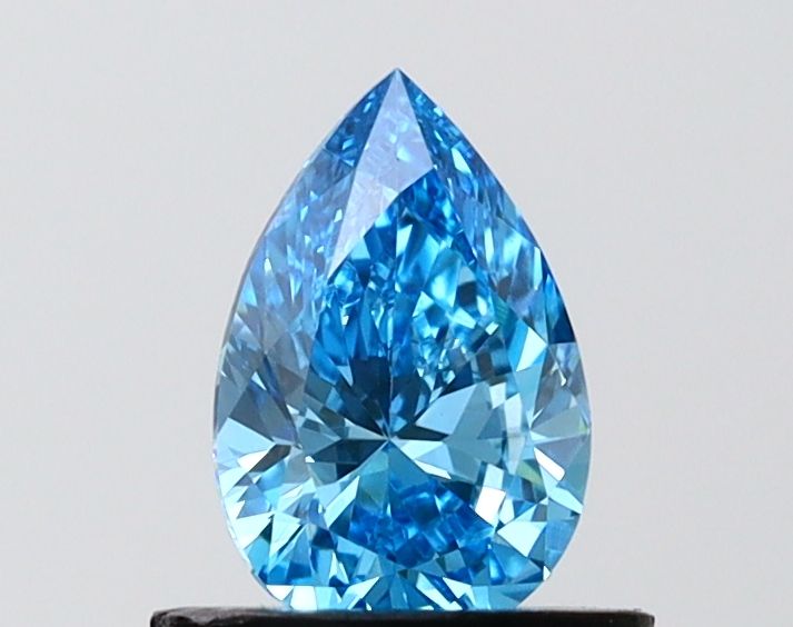 0.7 CT Fancy Vivid Blue PEAR
