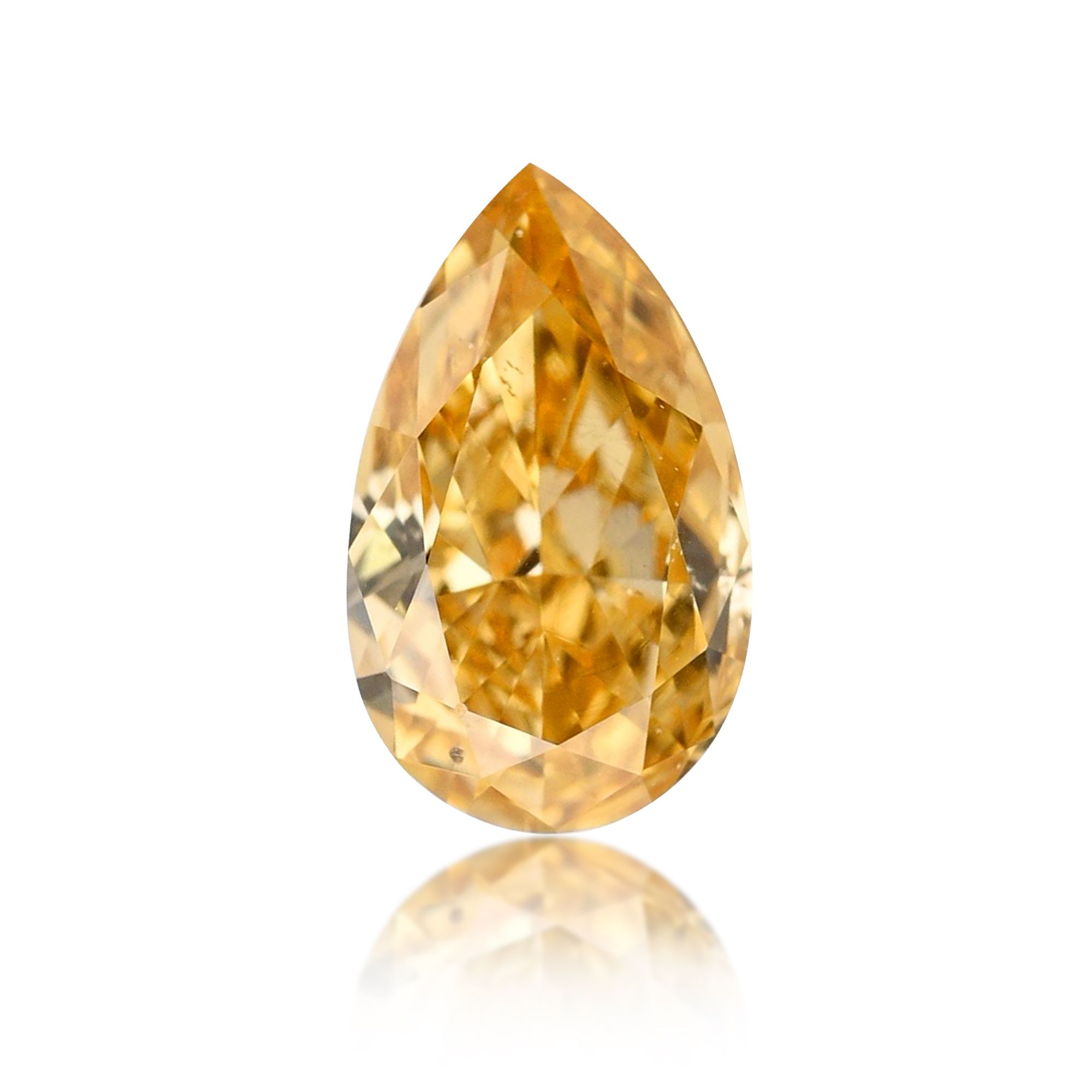 Diament 0.19 ct Fancy Intense Orange Yellow/SI1