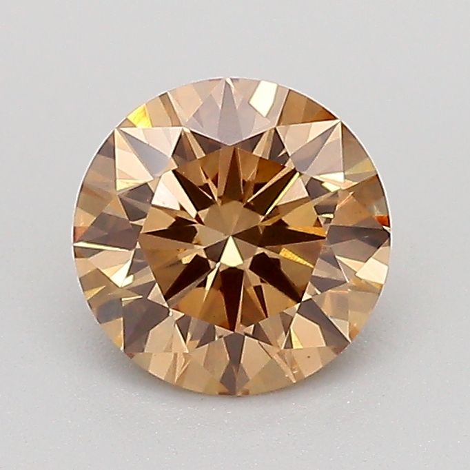 1.0 CT Fancy Light Brown ROUND