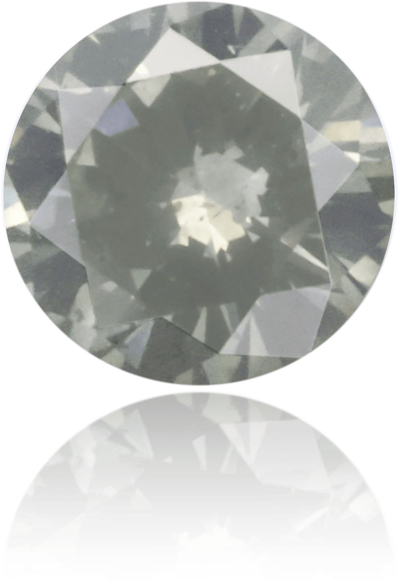 Diament 0.46 ct Fancy Greenish Gray/I1