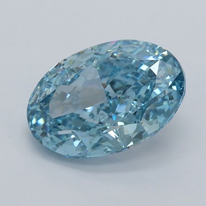 1.03 CT Fancy Vivid Blue OVAL