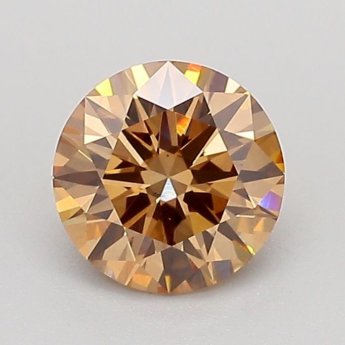 1.0 CT Fancy Light Brown ROUND