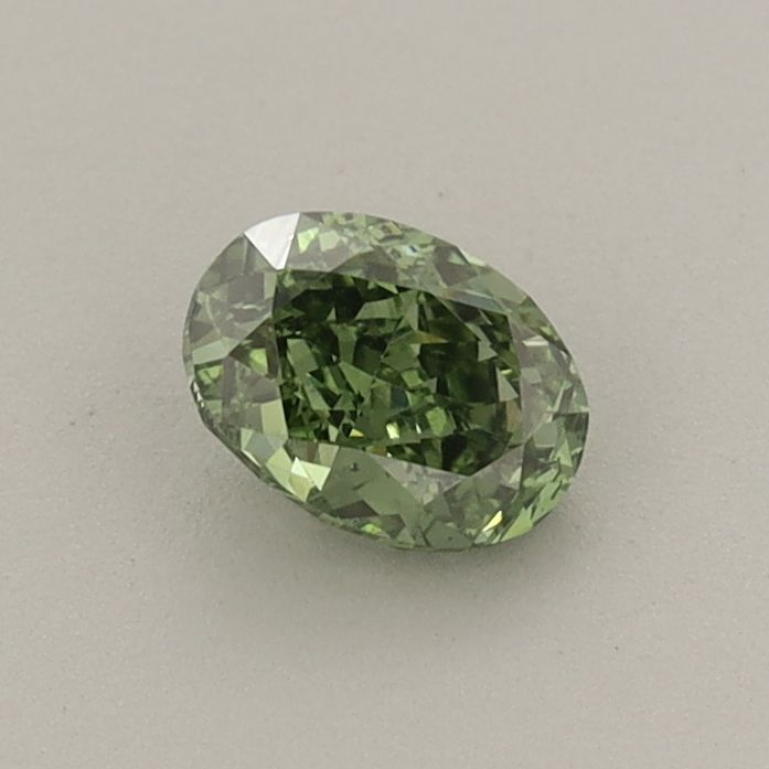 0.46 CT Fancy Vivid Green OVAL