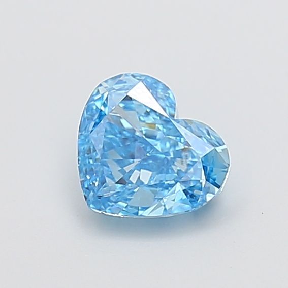 1.05 CT Fancy Vivid Blue HEART