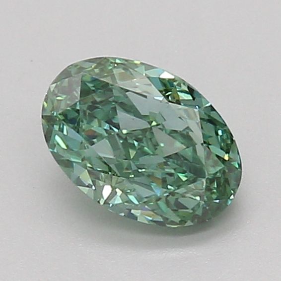 1.07 CT Fancy Vivid Green OVAL