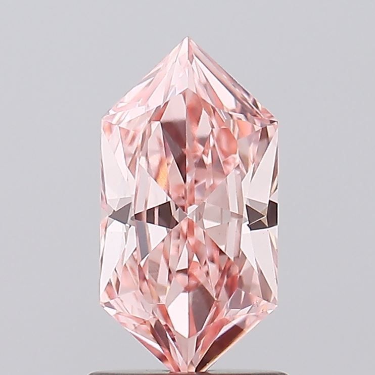 1.06 CT Fancy Intense Pink HEXAGONAL