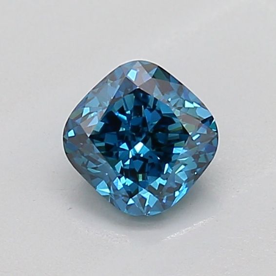 0.5 CT Fancy Vivid Blue CUSHION MODIFIED