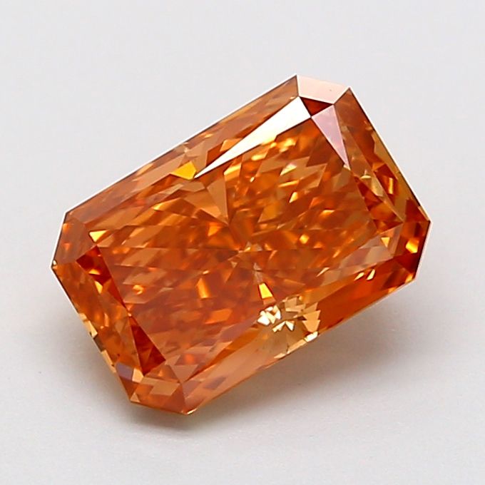 1.58 CT Fancy Vivid Orangey Pink RADIANT