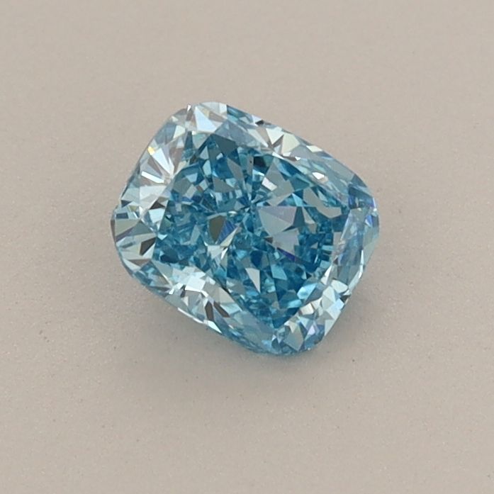 0.47 CT Fancy Vivid Blue CUSHION MODIFIED