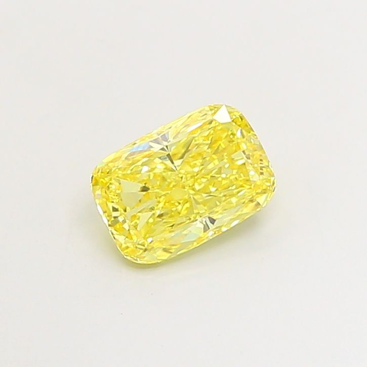 1.28 CT Fancy Vivid Yellow CUSHION MODIFIED