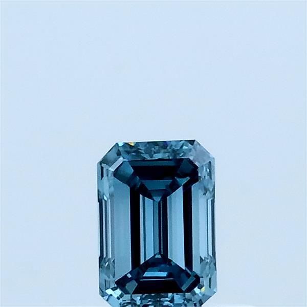 0.35 CT Fancy Vivid Green Blue EMERALD