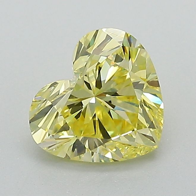 1.03 CT Fancy Vivid Yellow HEART