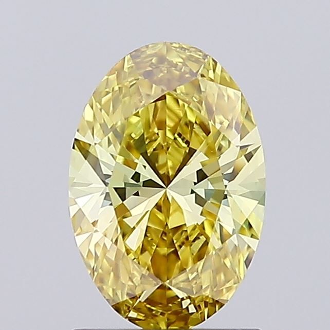 1.02 CT Fancy Intense Yellow OVAL