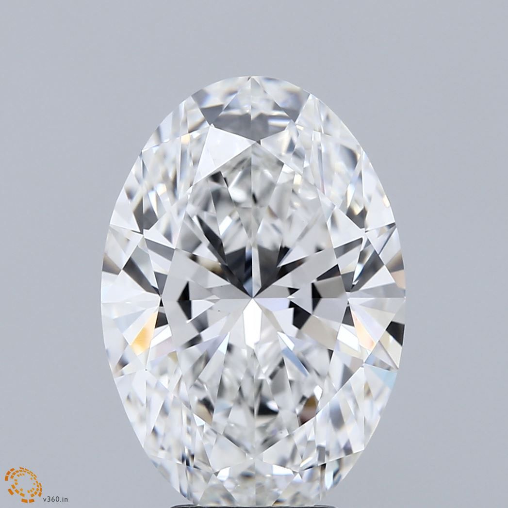 6.08 ct. oval Lab Grown Diamond front image