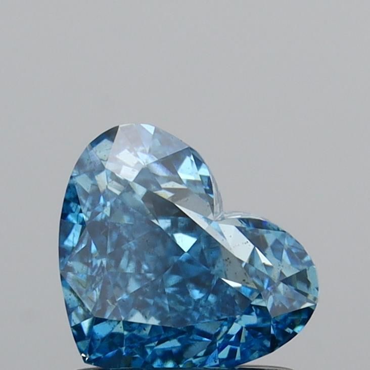 1.0 CT Fancy Vivid Blue HEART